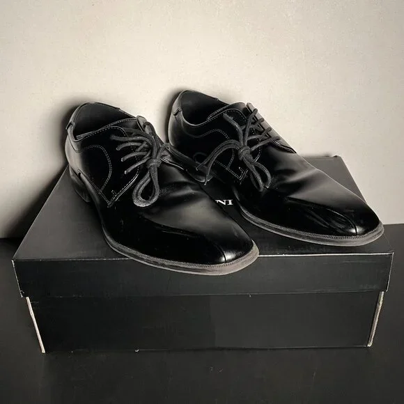 Alfani | Shoes | Alfani Black Dress Shoes Mens Size 9m | Poshmark